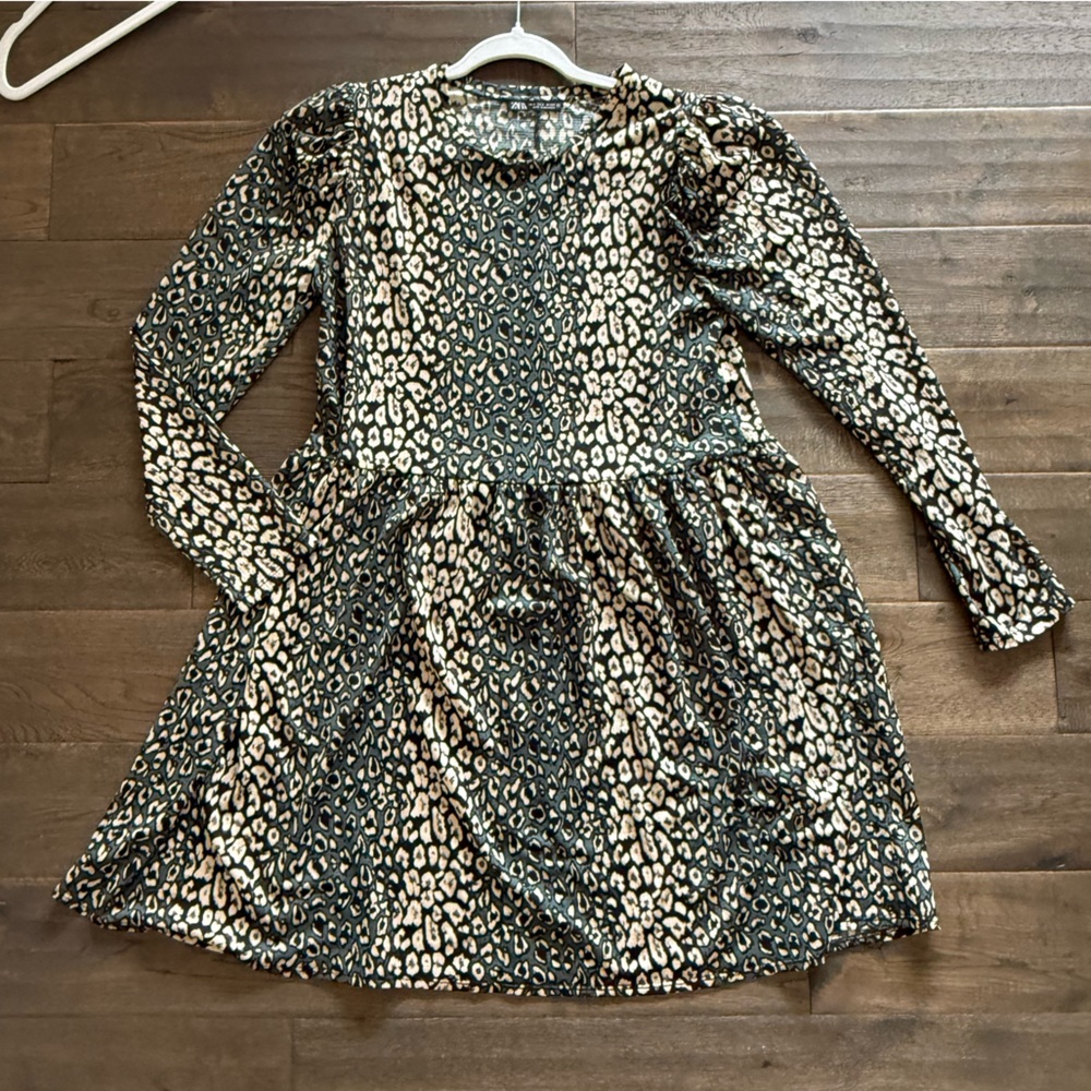 #5 🌷Zara Leopard Print Long Sleeve Dress - Picture 3 of 6